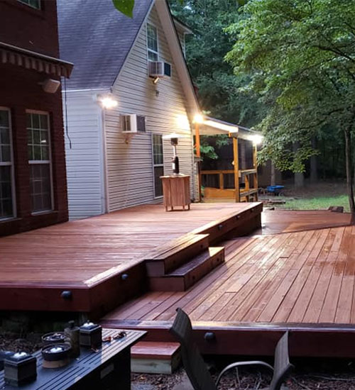 Enhance your outdoor living with our deck installations in Kennesaw, GA. Custom design accepted. Speak with our expert today.